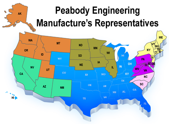 Manufacturer's Representatives for Peabody Engineering