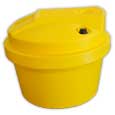 Aquarius Tapered Chemical Feed Tank - HD 30 Yellow