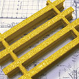 PROGrate® Pultruded Grating - IFR - 3' x 24' x 1" Thick - Yellow