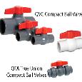 1/2" QTA/PVC - Compact Ball Valve - Skt/Thd - Gray